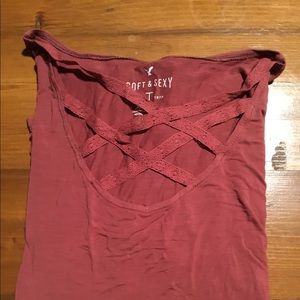 Soft & sexy size small pink shirt